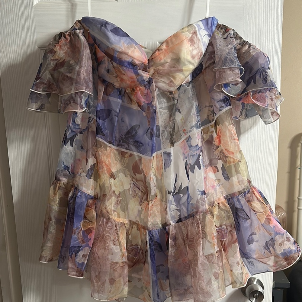 Floral Off-Shoulder Women's dress
